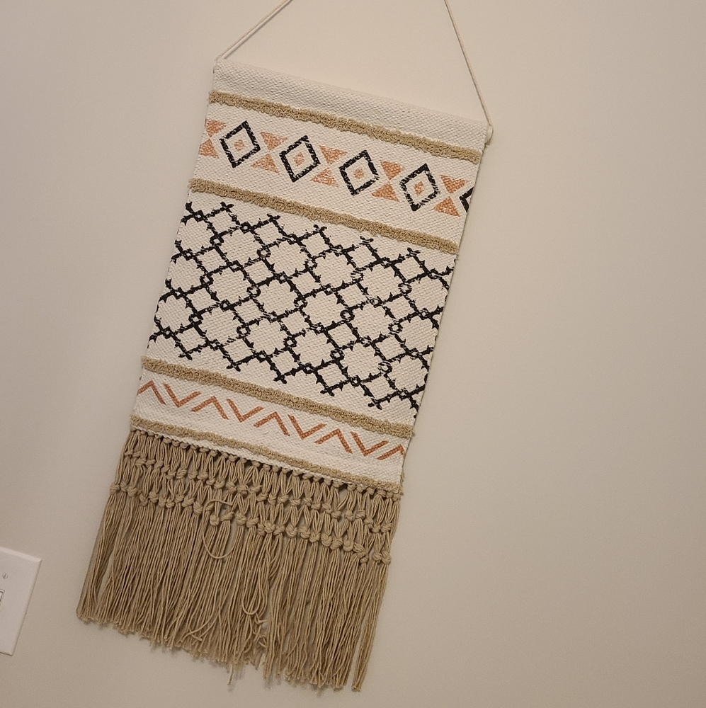 Boho macrame wall decor